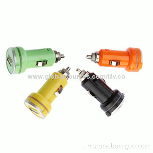 Factory Newest LED Light 5V/2.1A Dual USB Car Charger